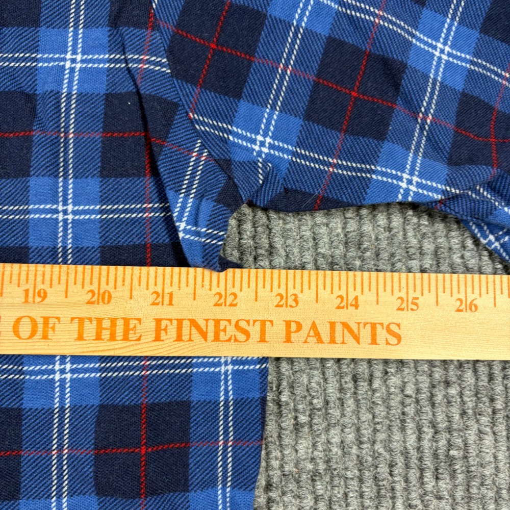 Polo Golf Ralph Lauren Shirt Men's XL Blue Plaid Short Sleeve Cotton Polo‎ - Picture 6 of 6